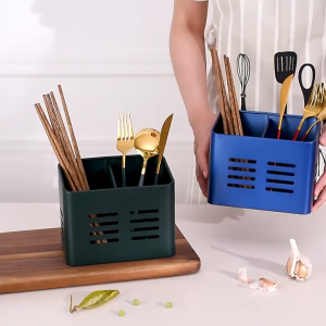 【Local Shipping】Vogvigo Stainless Steel Cutlery Drainer Vertical Dishes Holder Chopsticks Drain Storage Basket Tableware Organizer Shelves Kitchen Tools