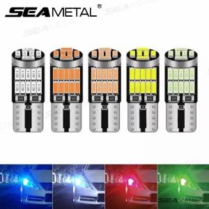 SEAMETAL 2pcs T10 W5W 194 501 Led Canbus No Error Car Interior Light T10 26 SMD 4014 Chip Pure White Instrument Lights Bulb Lamp