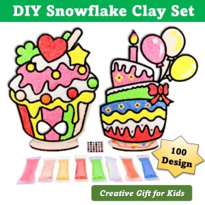 Kids DIY Clay Craft Set | Educational & Creative Art Toy | 3D Snowflake | Mainan Kanak-Kanak