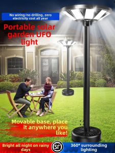Đèn LED Sân Vườn Ngoài Trời Di Động Chạy Bằng Năng Lượng Mặt Trời Cảm Biến Chuyển Động