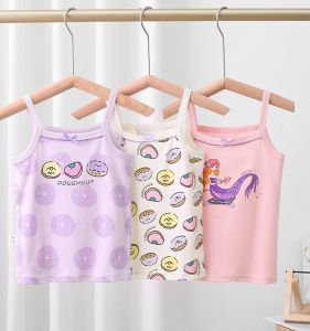 Pure Cotton Children's I-Shaped Vest & Combed Cotton Baby Camisole