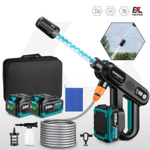 250บาร์ล้างรถไม่แปรงถ่านไฟฟ้า5 IN 1ไร้สายทำความสะอาดรถที่ชาร์จได้สวนเครื่องมือรดน้ำล้างน้ำสเปรย์สำหรับแบตเตอรี่ Makita 18V-21V