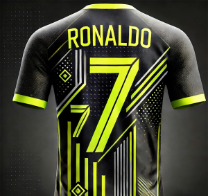 7 Number Football Jersey for Kids Adults CR7 Style Soccer Uniform Oversize Short Sleeve Training T Shirt Sports Top
