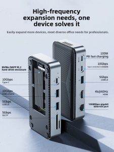 Yottamaster | Type-C to M.2 SSD Adapter and USB Hub HDMI Converter