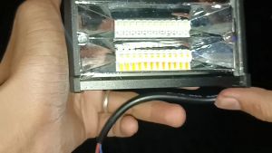 Lampu tembak LED 24 mata 2 warna putih dan kuning 5 mode