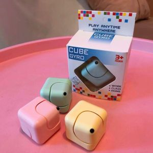 Fidget Cube Spinner Stress Relief Toy Mini Square Finger Spinner Puzzle Game for Adults Kids