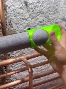 3Pcs Foam Pipe Cutter Tool Insulation Cutting Guide Fixture for Pipe Insulation Household Fixed Clamp Tube Cutting Tool