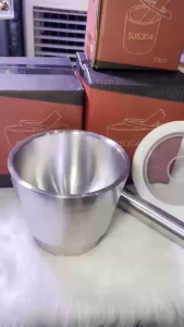 [Dáng thân thẳng] Bộ Cối chày Inox 304 cao cấp chống nấm mốc 3 lớp Size 17cm 15cm