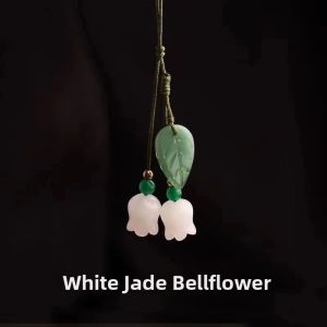 Small Pendant Phone Strap Womens Style Wind Belladonna Jade Dangle Mobile Phone Chain Digital Accessories Female Fashion