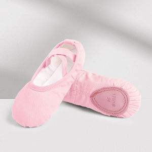 Girls Kids Ballet Shoes Soft-soled Gymnastics Training Shoes Adult Professional Studio-Approved Dance Slippers 7 Colors