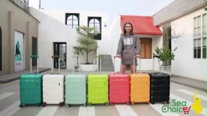 SEA CHOICE Koper 13/20/24/28 inch cabin/check in PC hardcase kisi large bagasi tas travel kunci TSA