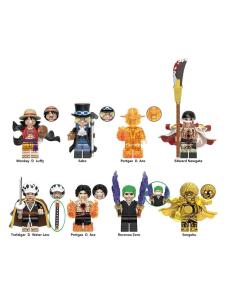 Infinite One Piece Building Blocks Toy Anime Assembly Figure Whitebeard Sorrento Plaything Collectible Model Toy for Adults