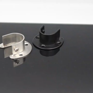 1 Pasang 32mm Bracket Batang Gorden Kuping Stainless / Gantungan Lemari Bracket U Dudukan / Tiang Braket Tiang Batang Tirai