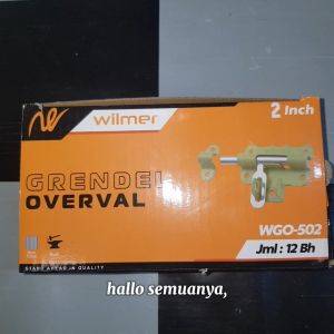 GRENDEL OVERPAL HIJAU 2" WILMER SLOT PINTU BISA PASANG GEMBOK