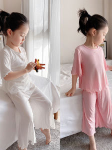Cool Silk Summer Pajamas Children