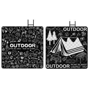 Winnereco แผ่นรองรับการตั้งแคมป์อัลตราโซนิกการพิมพ์กันน้ำแผ่นนอนอลูมิเนียมฟิล์มด้านล่างสนามหญ้าด้านล่างสนามปิกนิกสำหรับทุ่งหญ้ากลางแจ้ง