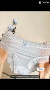 Quần lót tơ lụa phối ren mềm mát M96