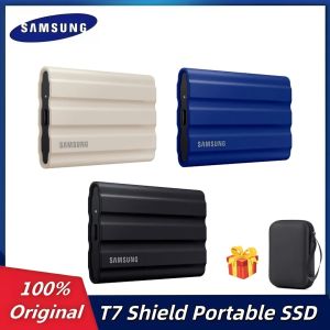 Samsung T7 Shield Portable SSD 10TB 8TB 6TB 4TB 2TB 1TB Portable SSD 1050MB/s USB 3.2 Gen2 IP65 Rated External SSD for Content Creators