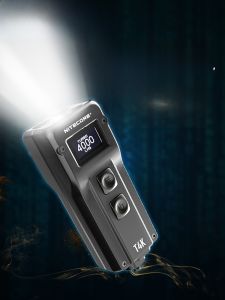 Nitecore T4K Keychain Light USB-C Rechargeable 4000 Lumens OLED Display Flashlight Aluminum Alloy Waterproof Camping Gear