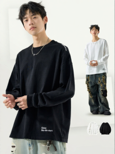 SZON | Long Sleeve Cotton T-Shirt for Multi-Season Wear
