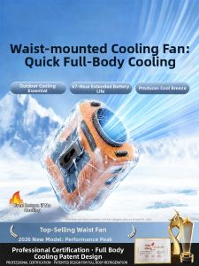 caibeike | Cooling Portable Long-Lasting Waist/Neck Fan