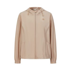 Comfortable Outdoor Light Sport Jacket for Women with Hood JZ 2024 Autumn Style JWEQ40509 Straight Cut Zipper Pocket Polyester Fiber