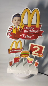 MCDONALDS Personalized Cake Topper
