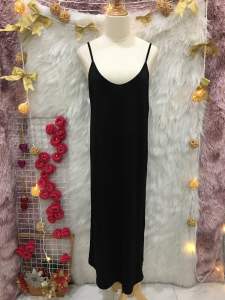 Đầm Thun Maxi 2 Dây 2 hand Hàn Quốc hiệuVENUSTO_Size L - XL nhỏ(Đ214)