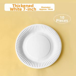 Thick White Blank Plates for Drawing Art and DIY