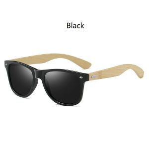 Fashion Bamboo Wood Vintage Square Sunglasses Men Women Luxury Brand Designer Sun Glasses Wooden Driving Fishing Eyewear