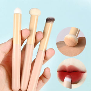 WOOLOVE คอนซีลเลอร์ขนาดเล็ก Mantou แปรงฟองน้ำหัวลิปสติกคอนซีลเลอร์แบบแม่นยำแป้งรองพื้นนู้แปรงสำหรับแต่งหน้า
