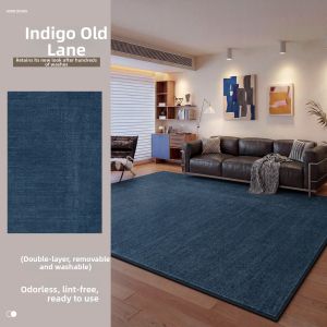 XINGLIANXIN | Washable Blue Vintage Living Room Carpet Bedroom