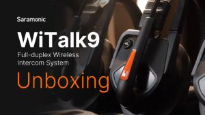 Saramonic WiTalk9 Series 1.9GHz Full-Deplex Wireless Intercom Headset System for Teamwork TV Film Production Drone Shooting Stage Performances Sports Events