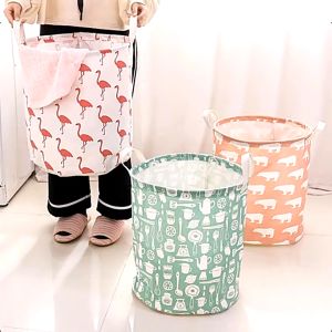 Canvas Organizer Sundries Box Flamingo Bear