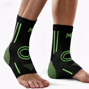 2PCS Foot & Ankle Brace Socks for Sprained Ankle Compression Sleeve - Plantar Fasciitis Relief Brace Foot Support for Women & M
