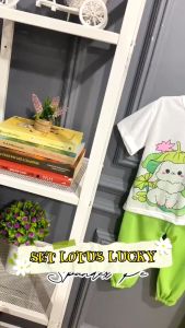 AQILA - One Set Anak Perempuan Lotus Lucky - Setelan Anak Perempuan Celana Panjang