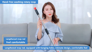 Hisoa Dual Drive Tornado Mop 360° with ABS Spinner Bucket & Microfiber Heads - All-Round Adjustable for Wet/Dry Floors