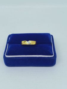 Cincin ring mp 1 + dove / wedding rings / cincin perak asli silver 925 lapis emas/ cincin fashion pria&wanita terbaru