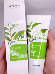 Sữa Rửa Mặt Trà Xanh Hồng Sâm Nha Đam Ngọc Trai Collagen Verobene 150ml