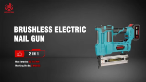 Fast delivery🚚F15-F50 K410-K4 Brushless Electric Nail Machine 2in1 Cordless 2Gear Stapler Framing Nailer Tacker Power Tool For Makita 18V Battery