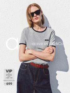 MO&Co. | Active Lightweight Color Block Short Sweater