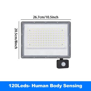 Motion Reflector LED Floodlight Outdoor LED Work Light Spotlight AC 220V Infrared Human Body Sensing Super Bright LED Lamp Flood