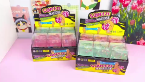 12Pcs 5.5cm Ice Cube Squishy Toy Slow Rising Sensory Fidget Toys for Adults Anxiety Relief