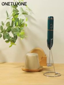 Portable Electric Wireless Milk Frother Handheld Egg Beater USB Maker Mixer Coffee Whisk Kitchen Tools Foamer Food Chocolate