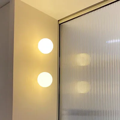 BANCHANJUANYING | French Minimalist Designer Wall Lamp Round Glass