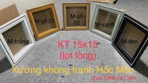 Khung hộp 3D mẫu có viền lọt lòng ảnh 15x15
