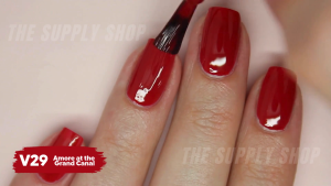 OPI SIA H02 Chick Flick Cherry | V29 Amore at the Grand Canal | P38 My Solar Clock is Ticking | H72 Just Lanai-ing Around | I64 Aurora Berry-alis | W63 OPI By Popular Vote | L72 OPI Red | Seche Vite Dry Fast Top Coat | Singapore Airline Nail Polish