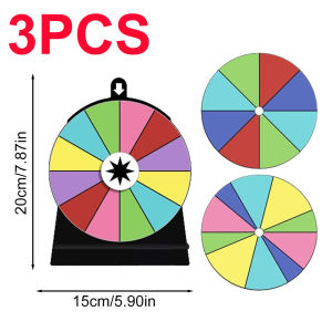 Tabletop Prize Wheel Dry Erase Spin Wheel Spinner Game Color Roulette Wheel Acrylic Non-slip Detachable Spin The Wheel Game