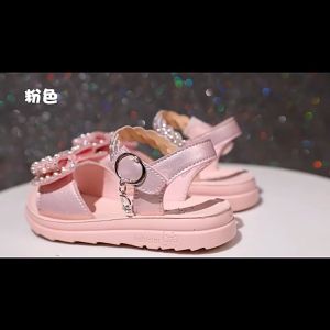 Dép Sandal Dép Quai Hậu Bé Gái 3-12 Tuổi Dép Xăng Đan Nơ NgọcQuai Dán Đính Đá Da Mềm Siêu Xinh Cho Bé Gái