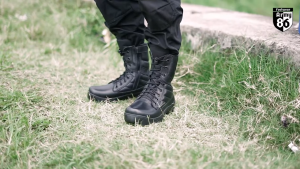 Army86 Sepatu PDL Polri Brimob Satpol PP TNI Satpam Security Model Combat Full Kulit asli